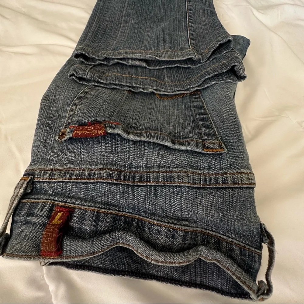 7 For All Mankind Bootcut Medium Wash Button & Zip Fly Jeans Size 30